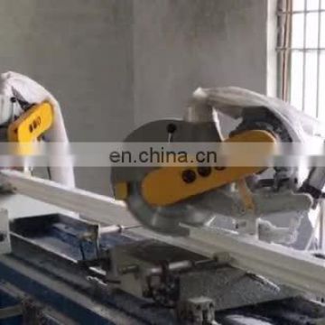 PVC Windows and Doors Cutting Double Head Mitre Saw / Automatic Key Cutting Machine