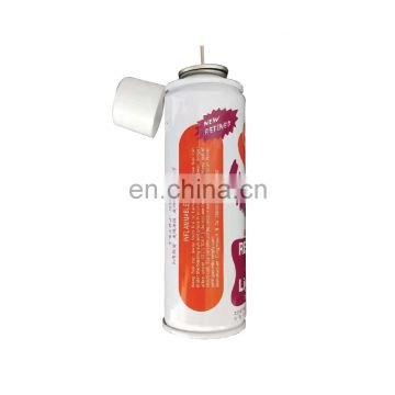 China butane gas refill canister and butane gas cartridge and lighter gas can 150g