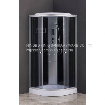 complete shower cabin/sliding door/sector shape E1151-2