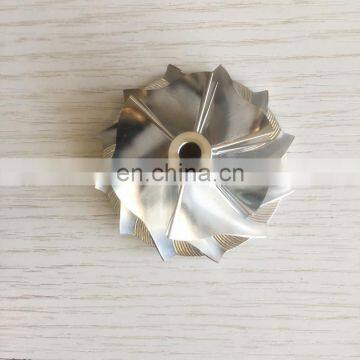 GT15 - 25 40.10/52.19мм 6 + 6 лезвий 436131 - 0001 турбина из слитого металла/фрезерованная/из алюминия 2618 с высокой производительностью, колесо компрессора photo-2