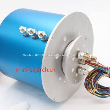 16 signal 3 Circuits High Current Slip Ring 55mm Hole 200A For Packaging / Wrapping Machinery