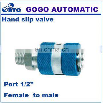 GOGO ATC Pneumatic Air Pipe Control Switch Ftting Hand Manual Slide Valve Male to Female 1/2 Inch BSPP MS-44MF photo-2