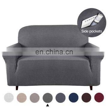 Velvet fabrics for sofa seat covers waterproof 2 seater sofa cover