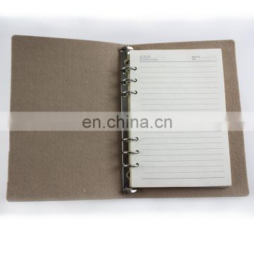 A4 Felt Cover Notebook with custom logo