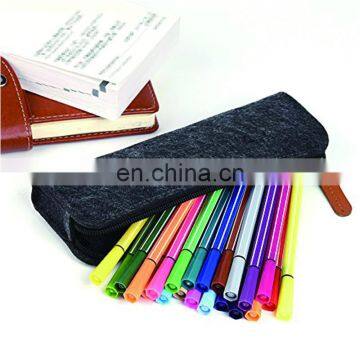 Minimalist Felt Unusual Pen Bag photo-5