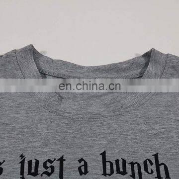 Halloween Series European and American Hot Style Short-sleeved Women's T-shirt Pure Cotton Loose Large Size Casual Letter photo-4