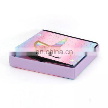 RTS Faux Linen Cartoon Printing Polyester Folding Stool for Kids Storage Ottoman Easy Carry Chair in Living Room Pink Unicorn photo-6