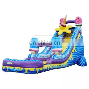 clearance whole sale commercial ice cream inflatable water slide for sale