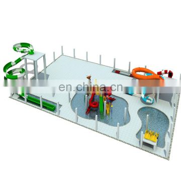 Outdoor Water Park Equipment Water Leisure Fiberglass Aqua Park Slide