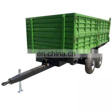 4 wheel 8 ton agriculture farm tractor hydraulic dump trailer