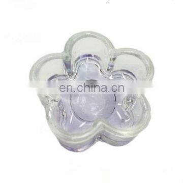 Glass Flower Shape Nail Art Dappen Dish For Acrylic Liquid Powder Nail Salon Tool