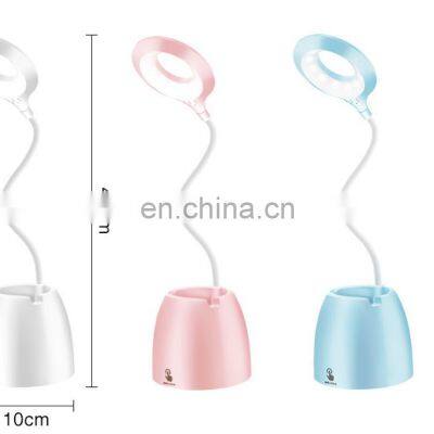 2020 Amazon 3 Modes Dimmable Usb Charging Wireless LED Desk Lamps for Kids Study Reading photo-3