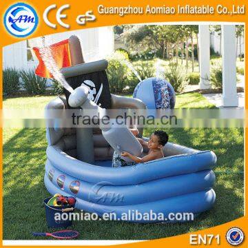 Custom boat shaped pool inflatable deep spa bath pool for kids