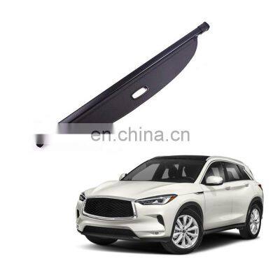 Black Beige Color Canvas Retractable Cargo Cover Tonneau Cover For Infiniti Qx50 2018-2021