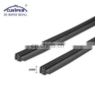 frame-less Windshield Wiper blade rubber replacement natural rubber refill