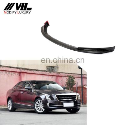 Modify Luxury Carbon Fiber Front Lip Spoiler for Cadillac ATS  Sedan 4-Door 2015-2017