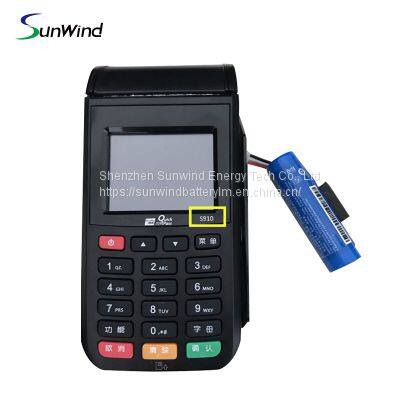 Replacement ICR18650 Battery for Pax S910 IS594 3.7V 2600mAh 2200mah Pos Terminal Battery photo-2