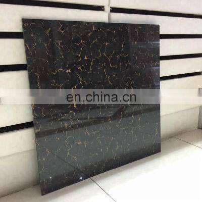 Pulati Series Black Golden Vitrified Porcelain Tiles Double Loading photo-4