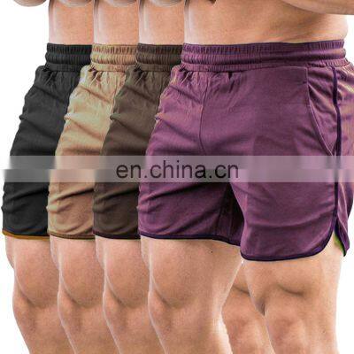 Men Running Shorts Bodybuilding Muscle Training Sportswear Exercise Gym Shorts