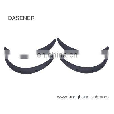 Honghang Factory Direct Sale Auto Parts Accessories Fender Flares, New PP Matt Black Smooth Wheel Eyebrow Car Fender For All Car