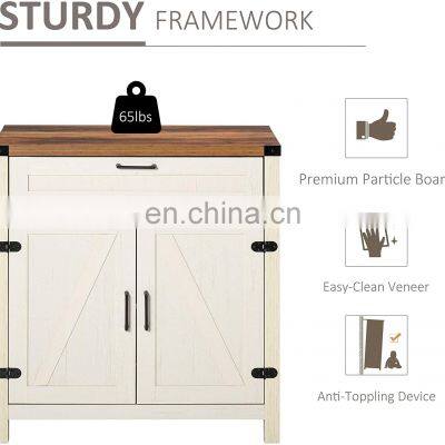 Wooden Storage Cabinet Kitchen Sideboard photo-3