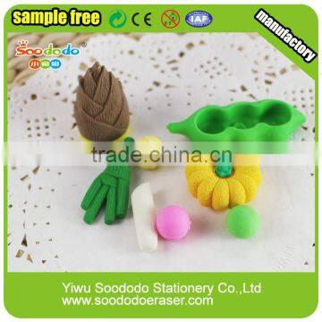 fruits and vegetables toy eraser set