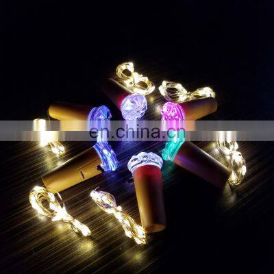 Led wine bottle cork lights / cork light wine stopper copper wire string