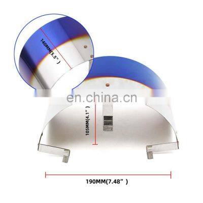 Car Accessory Carbon Stainless Steel Dust Shield Air Filter Heat Shield Cover For Universal photo-3