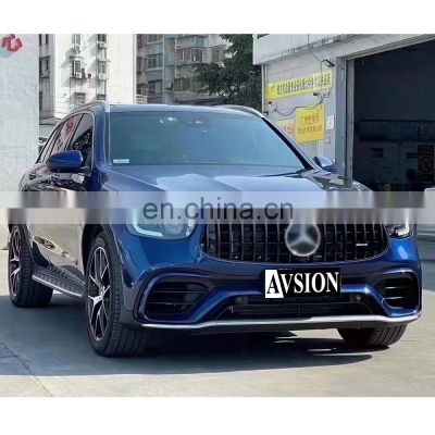 GLC X253 facelift full kit GLC63 AMG model with grille front bumper rear bumper rear spoiler