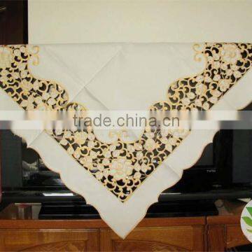 Embroidery Table Cloth and Cushion Cover 100% Cotton Damask Tablecloth Chair Covers and Tablecloth Hotel Tablecloth photo-4