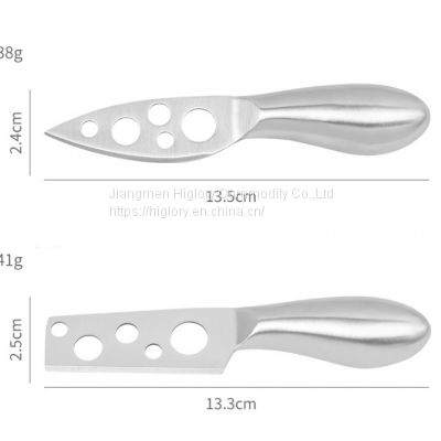 Stainless Steel 4 Pieces Cheese Knife Set: Hard and Soft Cheese Knives, Serving Fork & Cheese Spreader photo-5