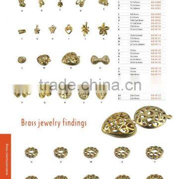 Brass charm jewelry parts