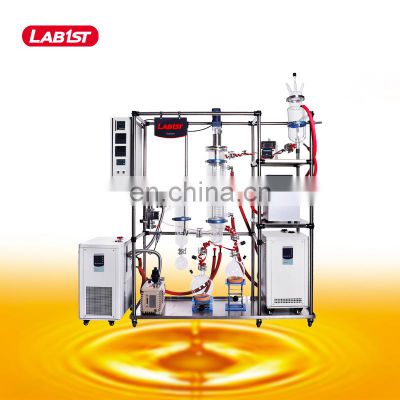 high quality glass wiped film molecular distiller molecule distillation unit