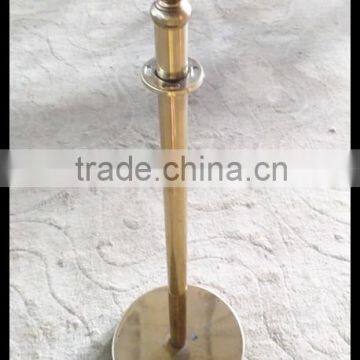 Stainless Steel Flat Base Mobile Steel Barrier With Velvet Or Twist Rope For Crowd Control