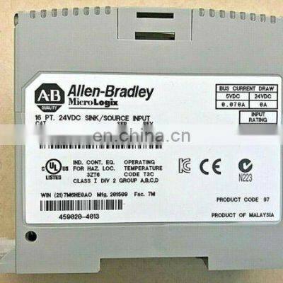 Allen Bradley 1762-IQ16 24VDC Sink/Source Input Module AB MicroLogic PLC