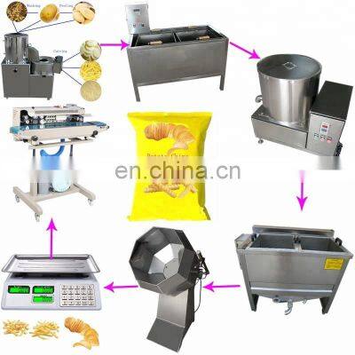 Commercial industrial potato chips making machine plant for sale