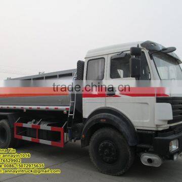 25000L Beiben North Benz 6*4 oil truck oil tank for sale