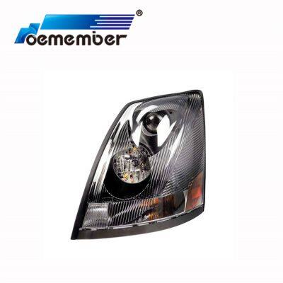 OE Member 20496653B Truck Left Side Headlight Assy Truck Head Lamp with Black Bulbs for L for VOLVO VNL/VNM