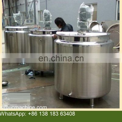 stainless steel ice cream mixing tank