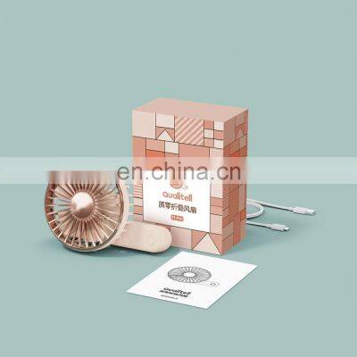 Xiaomi Youpin Qualitell Portable Fan Mini Hand Folding Hand Held Fan Rechargable Battery USB Travel Rechargeable Handheld Fans photo-2