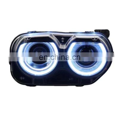 Aftermarket LED DRL daytime running light HID Xenon headlamp headlight for Dodge Challenger head lamp head light 2015-2020