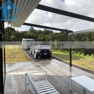 Wind Resistant Waterproof PVC Fabric Retractable Roof Systems With Side Screen photo-2