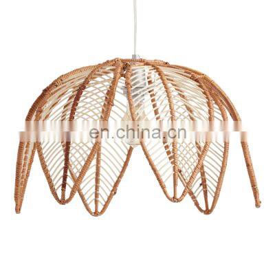 Natural Rattan Flower Avery Pendant Shade Lampshade decor wholesale