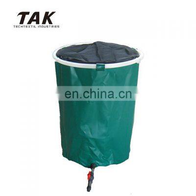 China Green 120L Irrigation System Zipper Flexible Rain Water Barrel photo-2