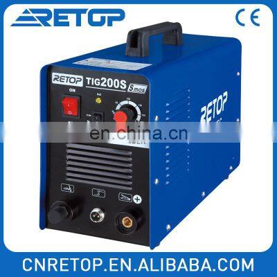Hot Sale MOSFET Portable INVERTER DC TIG Welder TIG-200S Welding DC MOTOR Earth Clamp 0.93COS 420*165*270mm 50/60HZ 4.6KVA 8.0KG photo-3