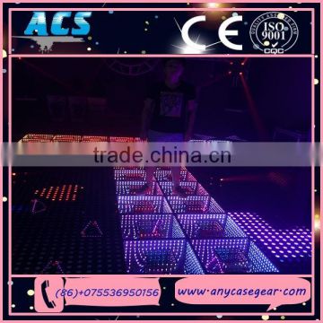 ACS NEW Design 3D Time Tunnel Interactive Portable led dance floor