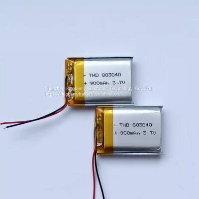 803040 3.7 V 1000mah Lithium Polymer Lipo Rechargeable Battery For Bluetooth Speaker