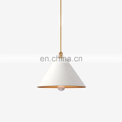 Modern Simple Acrylic Hat Pendant light Living Room Dining Room Decorative E26 Triangle Copper Pendant Lamp