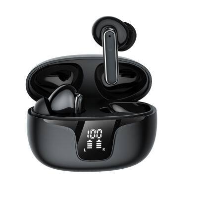 Unique Design Mini Wireless Bluetooth V5.1 Earphone IP67 Waterproof Sports Earbuds with LED Display