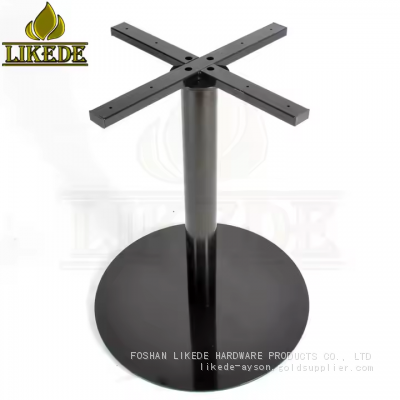 New Black Iron Frame Metal Dining Table Bases Round Steel Table Legs for Chair Use for Hotels and Apartments photo-4